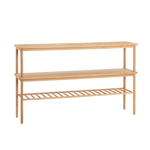 Console En Placage De Chêne Et Bois De Chêne Naturel