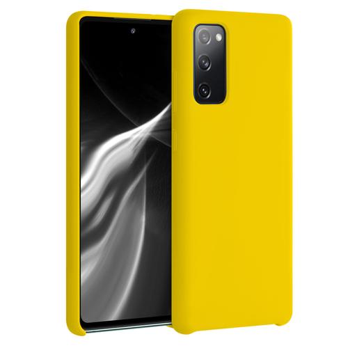 Kwmobile Coque Pour Samsung Galaxy S20 Fe - Coque Étui Silicone - Housse De Téléphone Jaune Éclatant