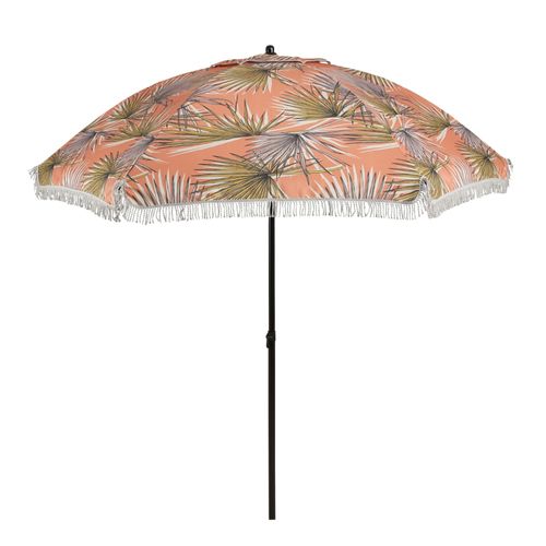 Parasol Feuilles De Palmier Orange D220