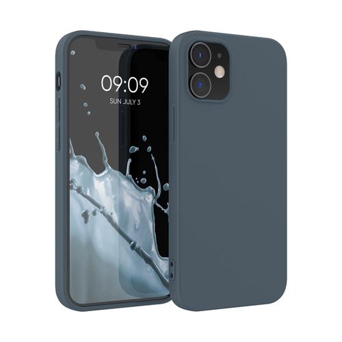 Kwmobile Coque Pour Apple Iphone 12 / 12 Pro - Coque Housse Protectrice Pour Téléphone En Silicone Gris Ardoise