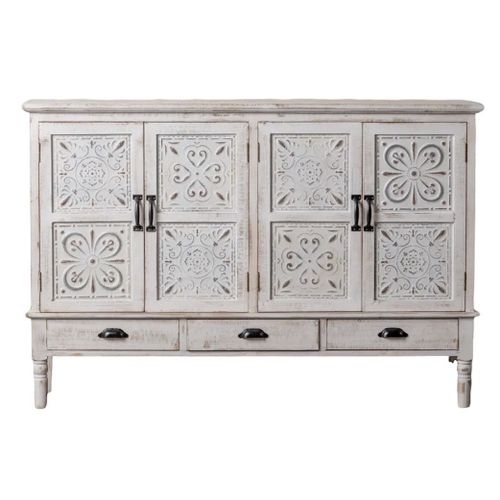Buffet En Sapin Blanchi L 150