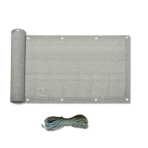 Ecran Brise-Vue De Balcon 0,75x6 M En Hdpe Gris