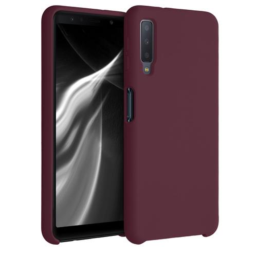 Kwmobile Coque Pour Samsung Galaxy A7 (2018) - Coque Housse - Housse De Téléphone Rouge Fauve