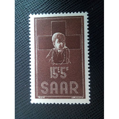 Timbre Allemagne - Sarre. Yt 330 Enfant, Croix Rouge 1954 ( 0010505 )