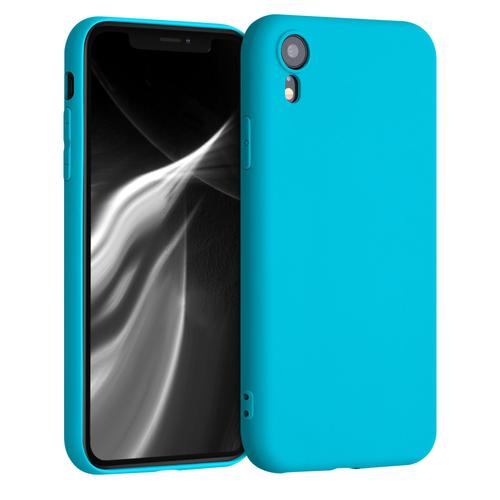 Kwmobile Coque Pour Apple Iphone Xr - Coque Housse Protectrice Pour Téléphone En Silicone Bleu Glace