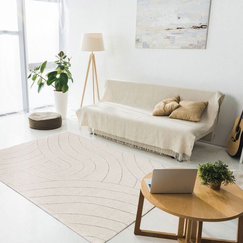 Tapis Contemporain À Motif Organique - 160 Cm X 230 Cm