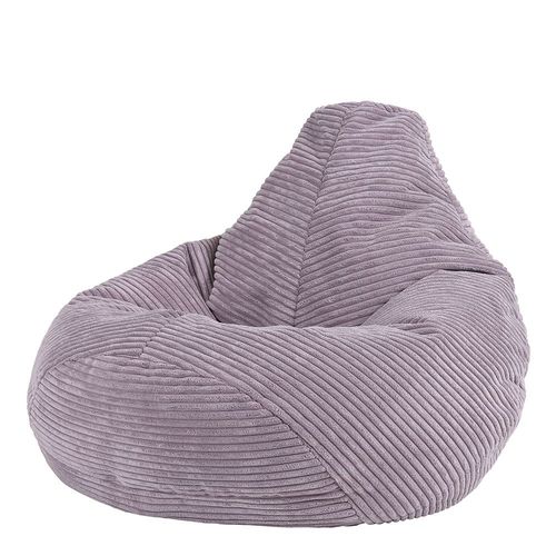 Pouf Enfant Inclinable Velours Côtelé Mauve