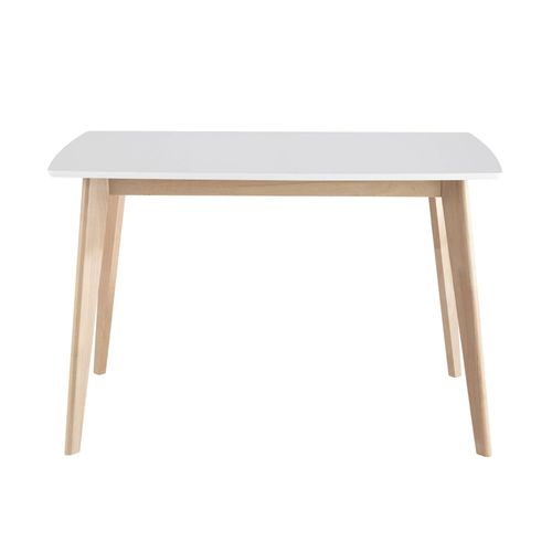 Table À Manger Blanche 4/6 Personnes L120