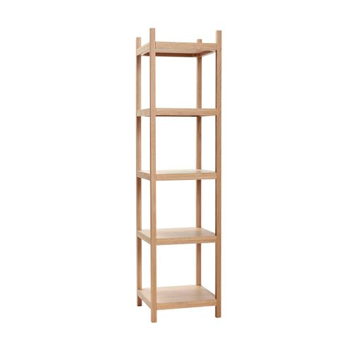 Étagère En Placage De Chêne Et Bois De Chêne Naturel