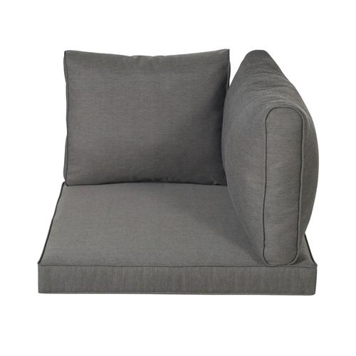 Coussins Pour Angle De Canapé De Jardin Gris Foncé