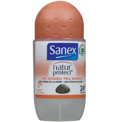 Sanex - Déodorant Roll-On Pierre D'alun 50ml - Peaux Sensibles 