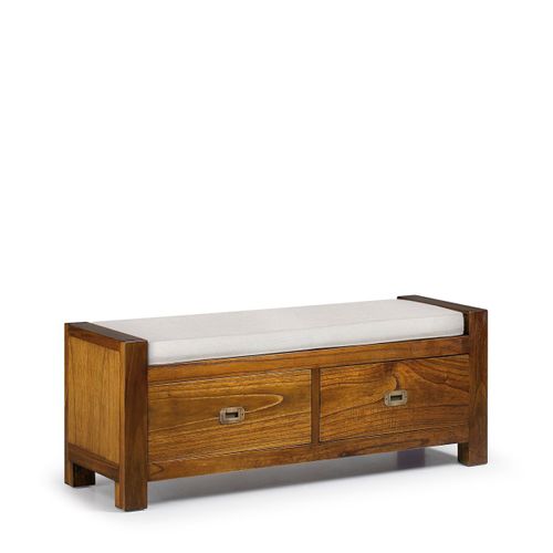 Banc En Bois Marron L 120 Cm
