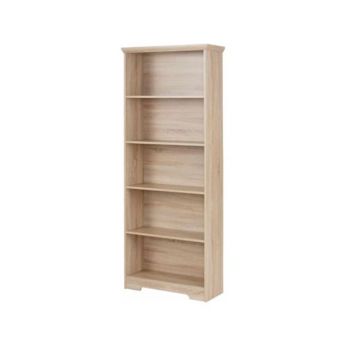 Bibliothèque À 5 Compartiments En Bois De Chêne