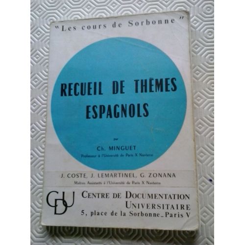 Recueil De Thèmes Espagnols
