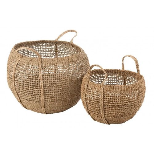 Paniers zostère naturel - Lot de 2