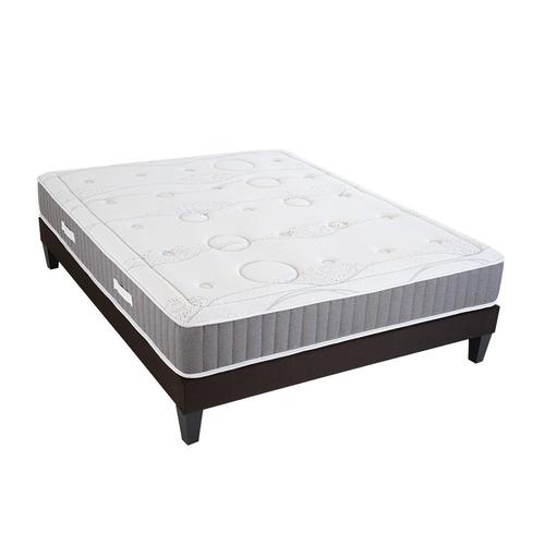 Ensemble 140x190 Matelas + Sommier Bois