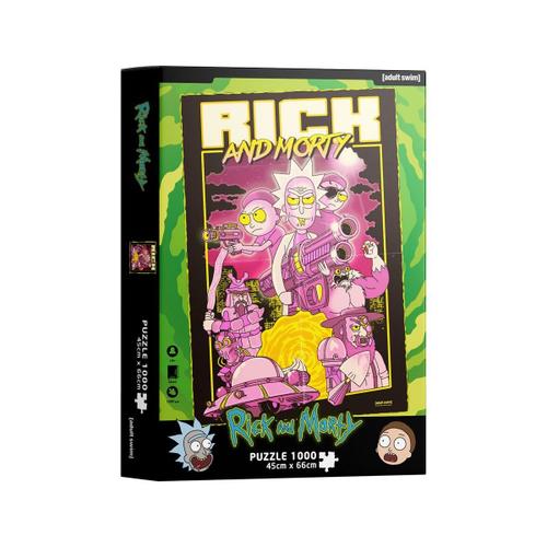 Rick & Morty - Puzzle Retro Poster (1000 Pièces)