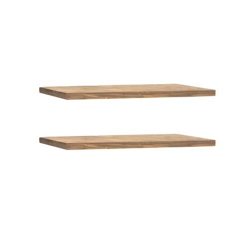 Ensemble 2 Étagères Flottantes En Bois De Sapin Vieilli 140x3,2cm