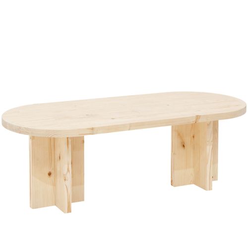 Table Basse En Bois De Sapin Naturelle 120x40cm