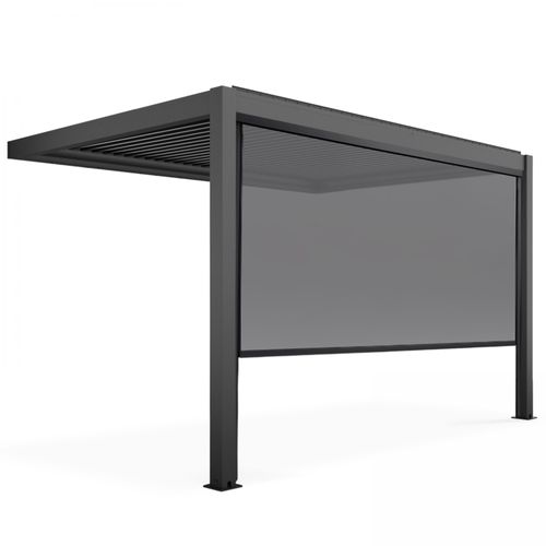 Pergola Bioclimatique Adossée 3x4m Et 1 Store 3,73 X 2,34 M