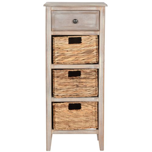 Meubles De Rangement Bois De Pin En Blanc, 30 X 40 X 90 Cm