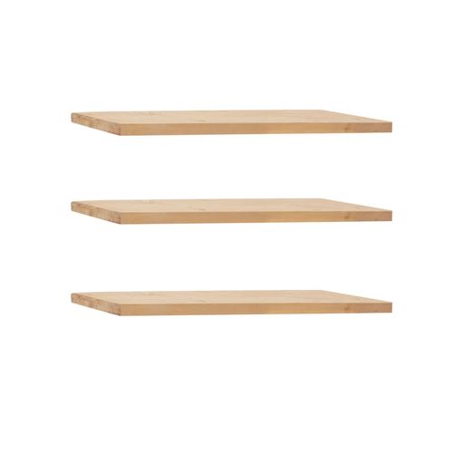 Ensemble 3 Étagères Flottantes En Bois De Sapin Marron 100x3,2cm