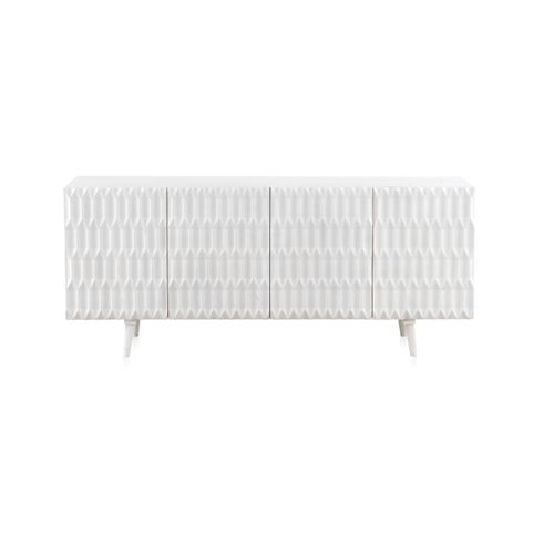 Buffet En Bois De Manguier Massif Blanc