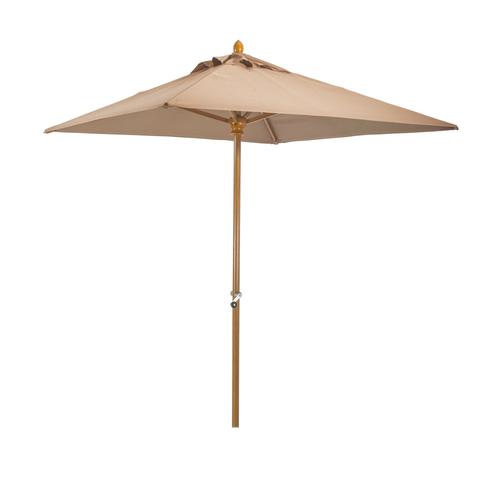 Parasol En Aluminium Et Toile Taupe 200cm