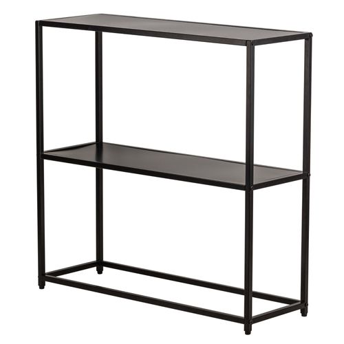 Console Style Industriel En Métal Noir