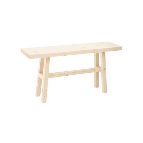 Banc En Bois De Sapin Naturel 100x50cm