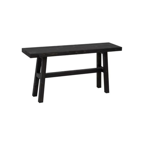 Banc En Bois De Sapin Noir 100x50cm