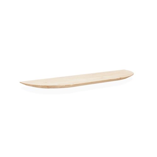 Étagère Arrondie En Bois De Sapin Flottant Naturel 80x3,2cm