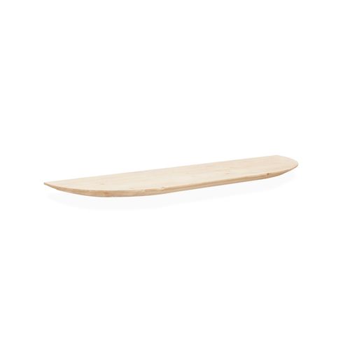 Étagère Arrondie En Bois De Sapin Flottant Naturel 60x3,2cm