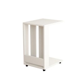 Bout De Canapé 2 Tablettes - L37 Cm - Blanc