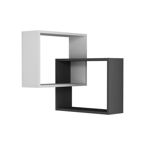 Etagère Murale D'angle 2 Étagères - H68 Cm