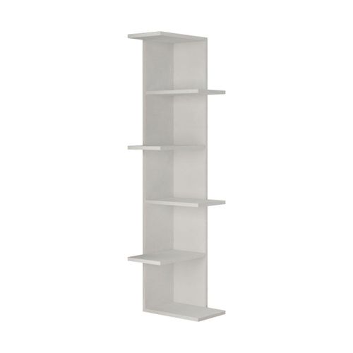 Etagère D'angle 6 Tablettes Blanc - H141 Cm