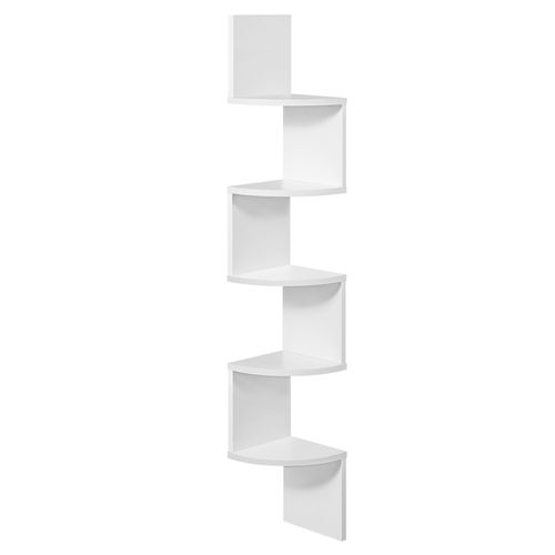 Étagère En Forme Zigzag Effet Bois Blanc