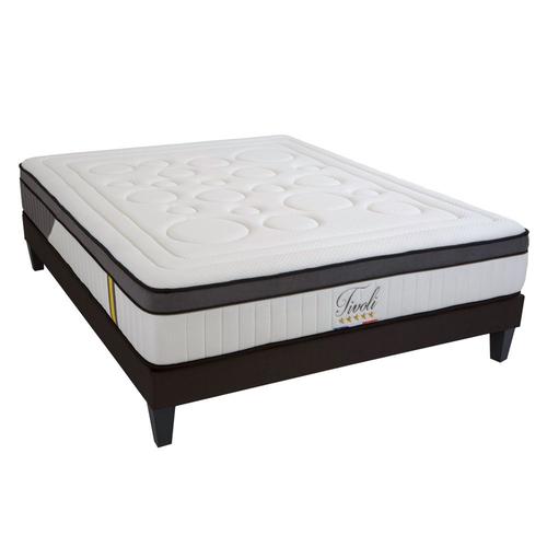 Ensemble 140x190 Matelas + Sommier Bois