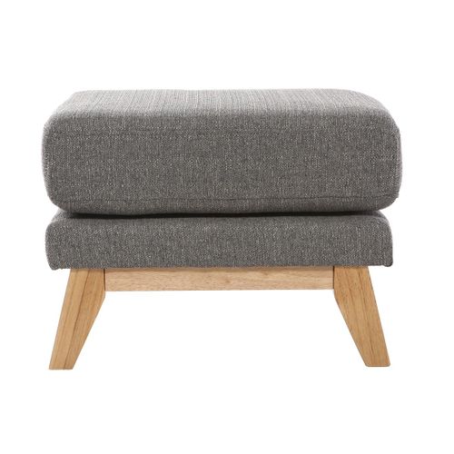 Pouf Repose-Pieds Scandinave D?Houssable Gris Clair Oslo