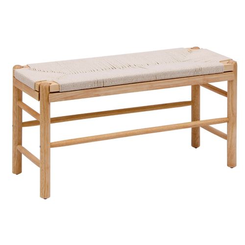 Banc Avec Rangement En Pin Massif Et Corde