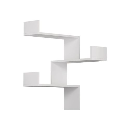 Etagère Murale D'angle 3 Étagères - H90 Cm