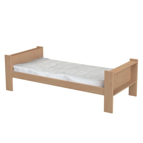 Lit Enfant Bois Massif Hêtre Naturel 90x190