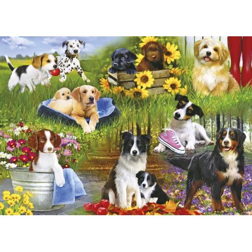 Playful Pups - Puzzle 500 Pièces