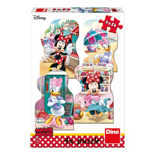 4 Puzzles - Minnie Et Daisy - 54, 54, 54 Et 54 Pièces