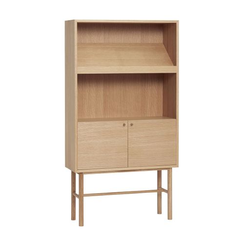 Buffet Avec Étagère En Chêne Avec 2 Portes