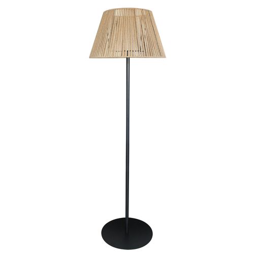Lampadaire Sans Fil Corde Naturelle Et Métal Marron H170 Cm