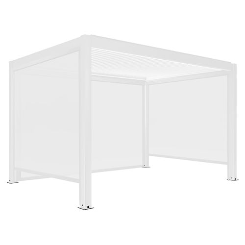 Pergola Bioclimatique Autoportée Motorisée Éclairée 3x4m 3 Stores