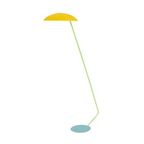 Lampadaire Liseuse Métal Jaune 85 Cm