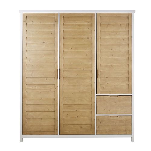 Dressing 3 Portes 2 Tiroirs En Épicéa Massif