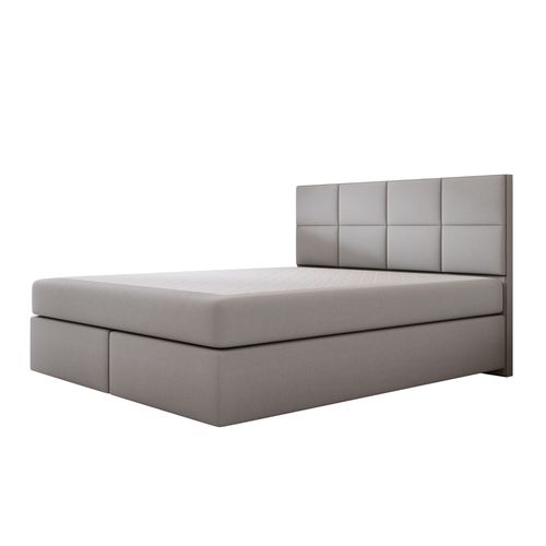 Ensemble Sommier Et Matelas En Velours Gris 200x200
